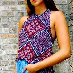 Kendall & Kylie / Multicolored Blouse/ Large